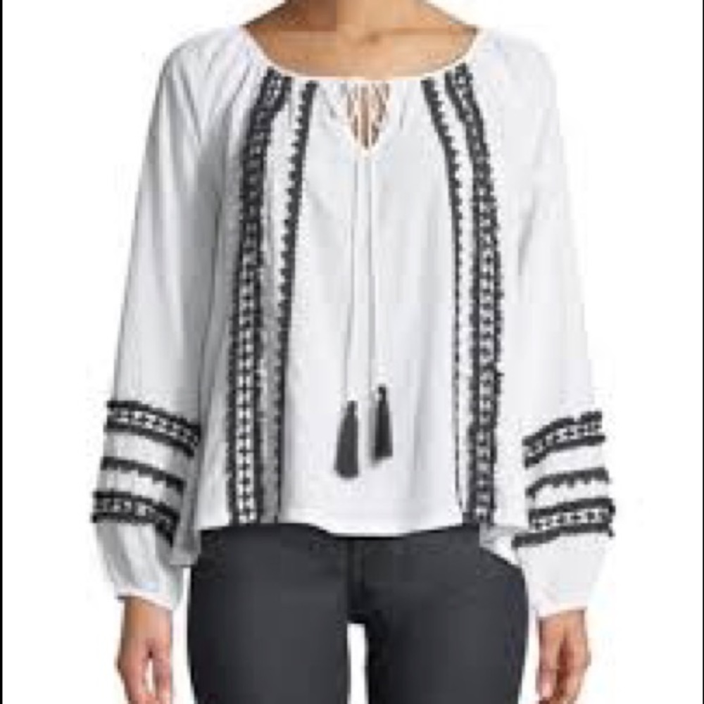 Free Generation Long Sleeve Peasant Blouse